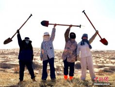 中国高校学子跨越千里民勤